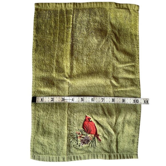 Cannon & St. Nicholaus Christmas Hand Towels With Embroidered Heart & Tree Desig - Picture 15 of 16